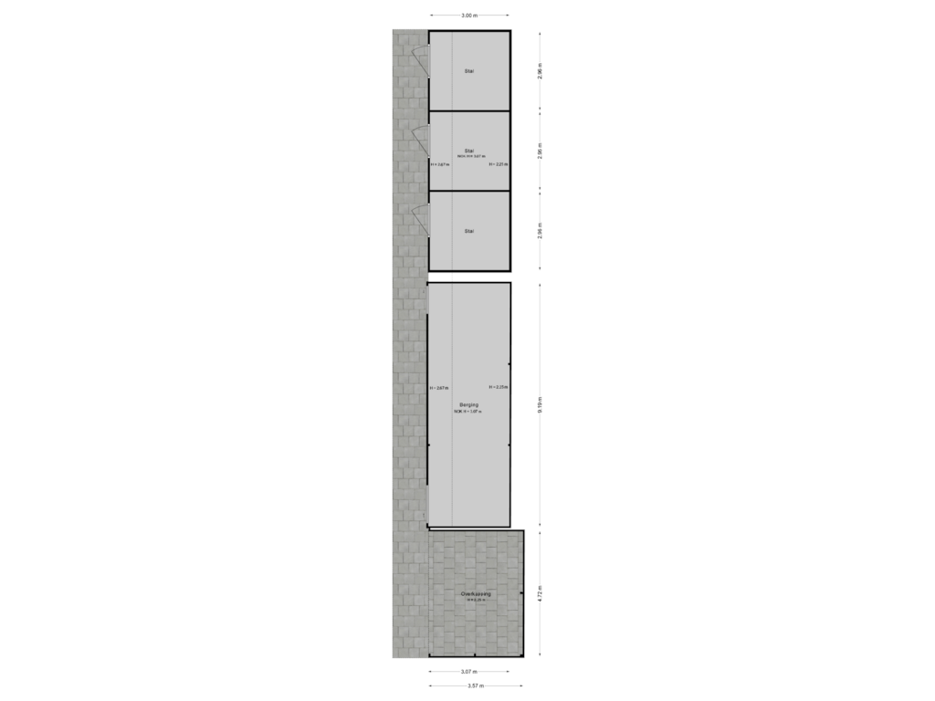 Bekijk plattegrond van Stallen van Nieuw Rockanjesedijk 1-A