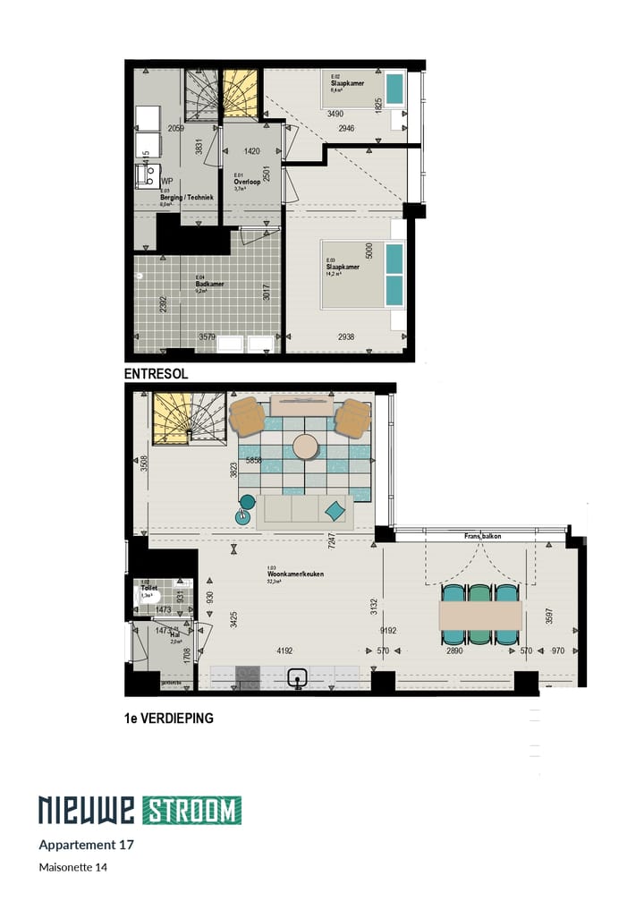 Foto 6 van Maisonnette (Bouwnummer 17) Nieuwe Stroom