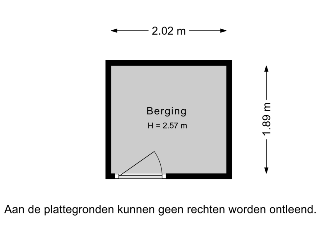 Bekijk plattegrond van Berging van Van Cittersstraat 100