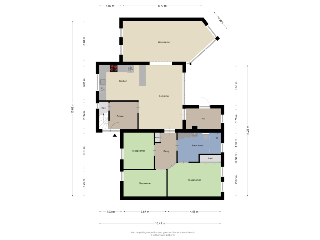 Bekijk plattegrond van Begane grond van Wenneker 25