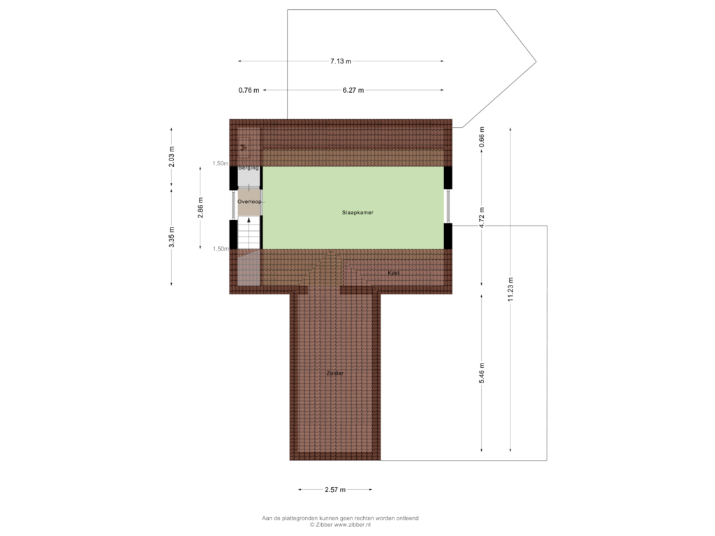 Bekijk plattegrond van Eerste Verdieping van Wenneker 25