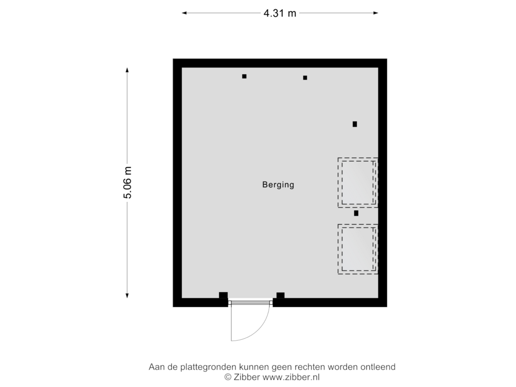 Bekijk plattegrond van Berging van Wenneker 25