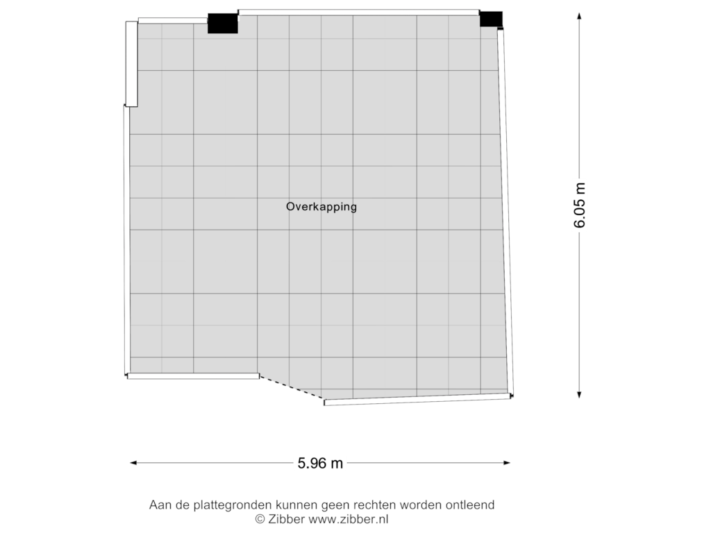 Bekijk plattegrond van Overkapping van Wenneker 25