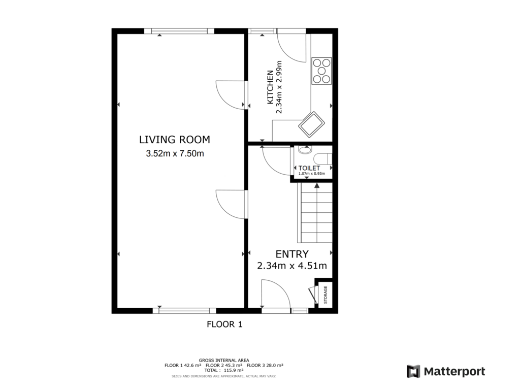 Bekijk plattegrond van Begane grond van Bellamystraat 40