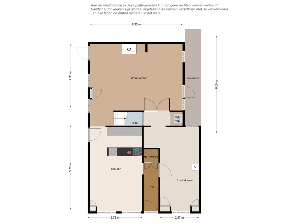 Bekijk plattegrond van Begane grond van Enkele Ring 21