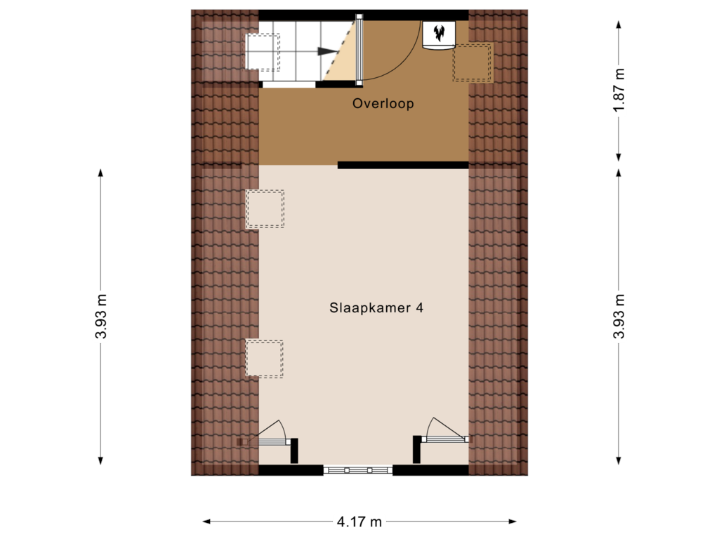 Bekijk plattegrond van 2e Verdieping van Enkele Ring 21