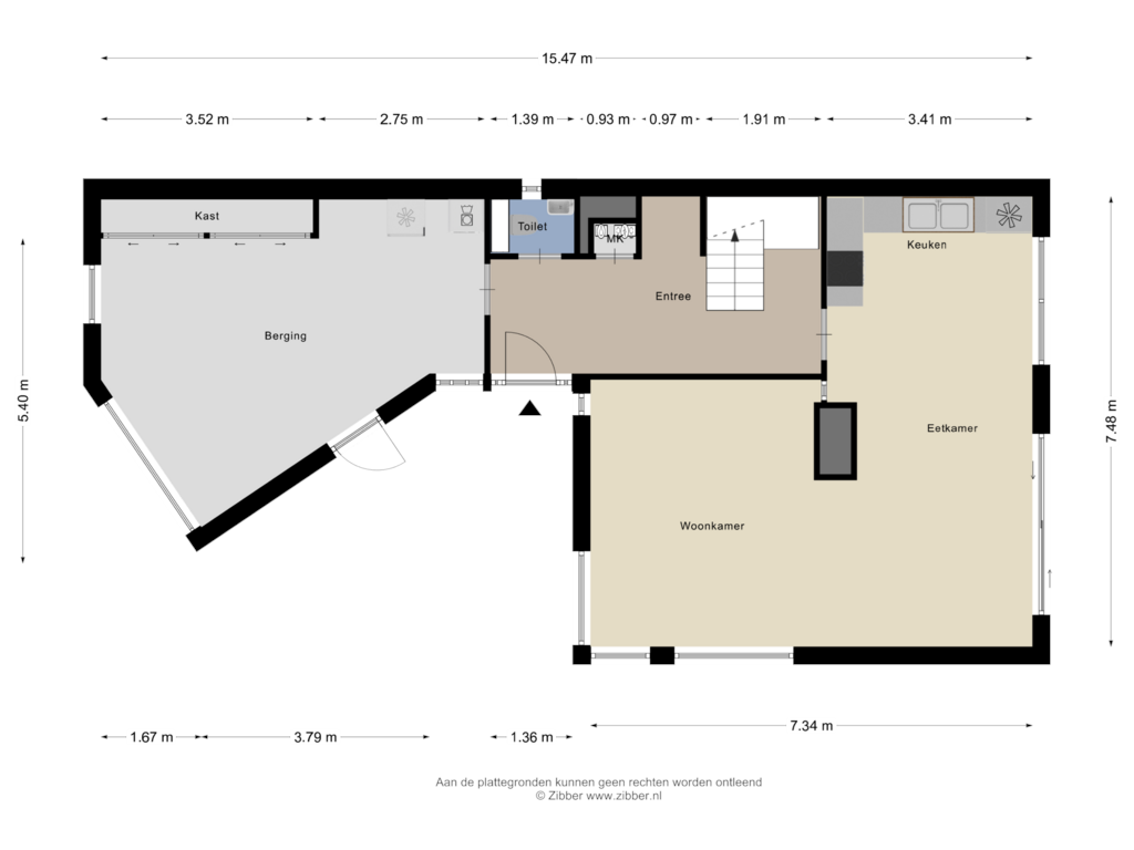 Bekijk plattegrond van Begane Grond van Disselsweg 3