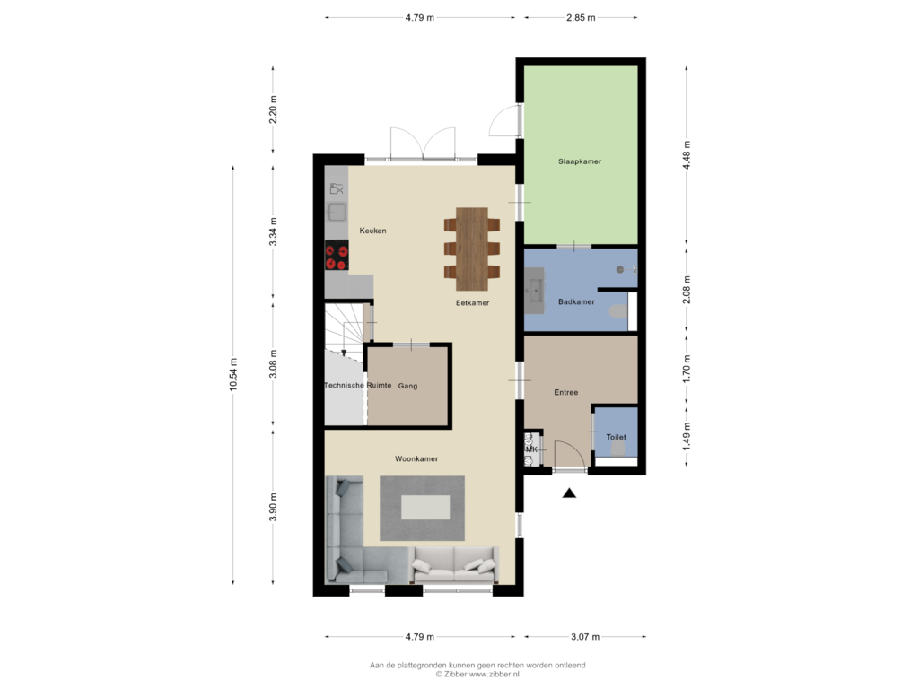 Bekijk plattegrond van Begane Grond van Ekster 8-A