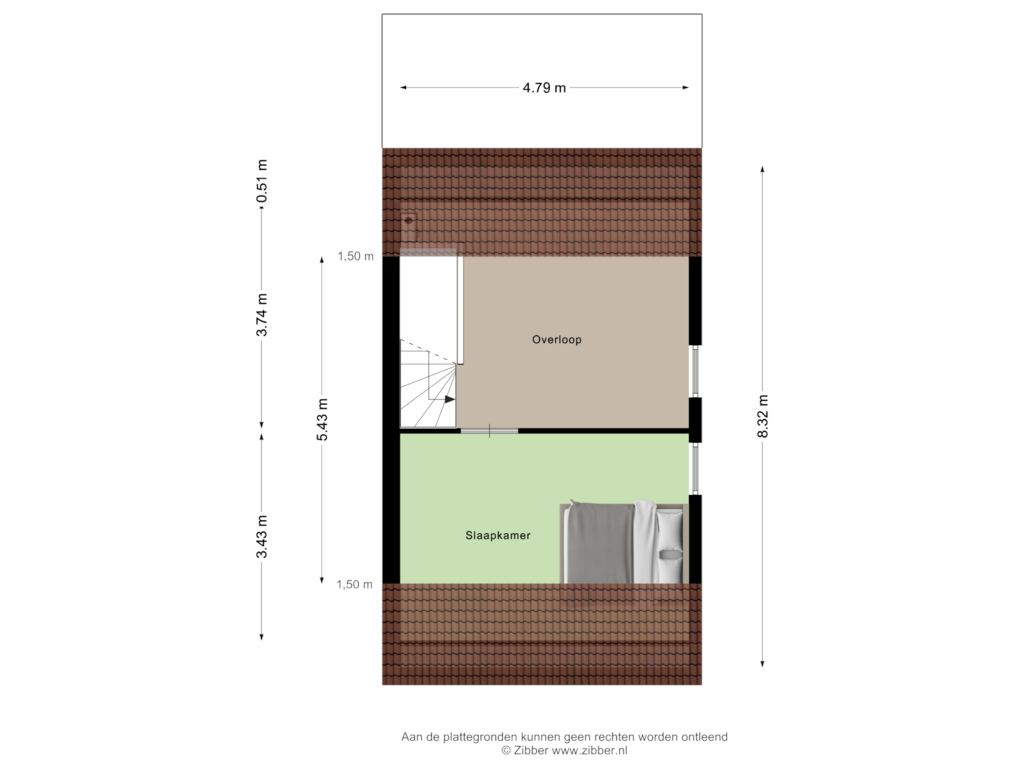 Bekijk plattegrond van Eerste Verdieping van Ekster 8-A