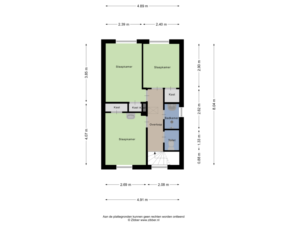 Bekijk plattegrond van Eerste verdieping van Ribesstraat 2