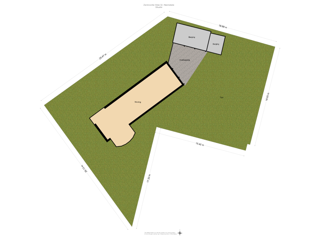 Bekijk plattegrond van Situatie van Zandvoorter Allee 32