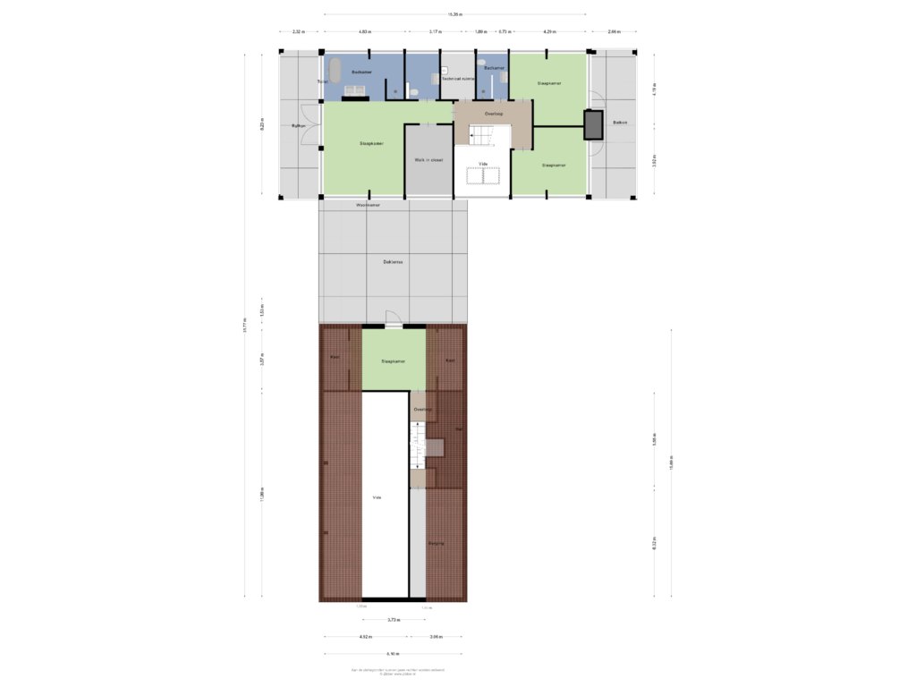 Bekijk plattegrond van Eerste Verdieping van Rijksweg 11-B