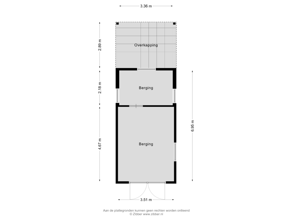 Bekijk plattegrond van Berging van Rijksweg 11-B