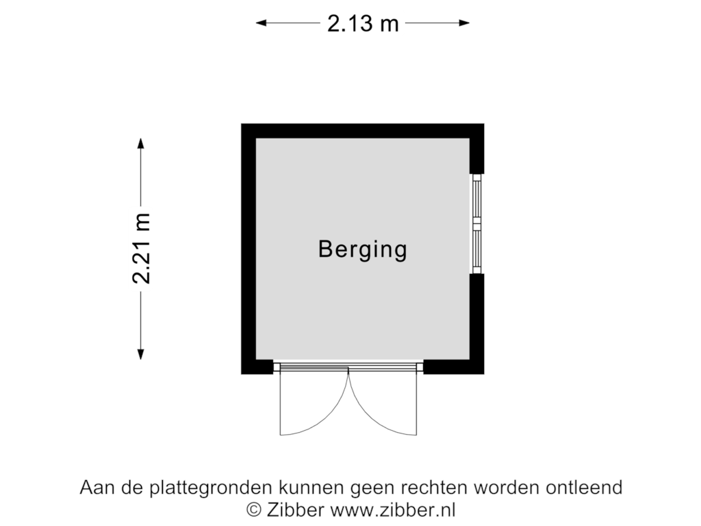 Bekijk plattegrond van Berging van Rijksweg 11-B