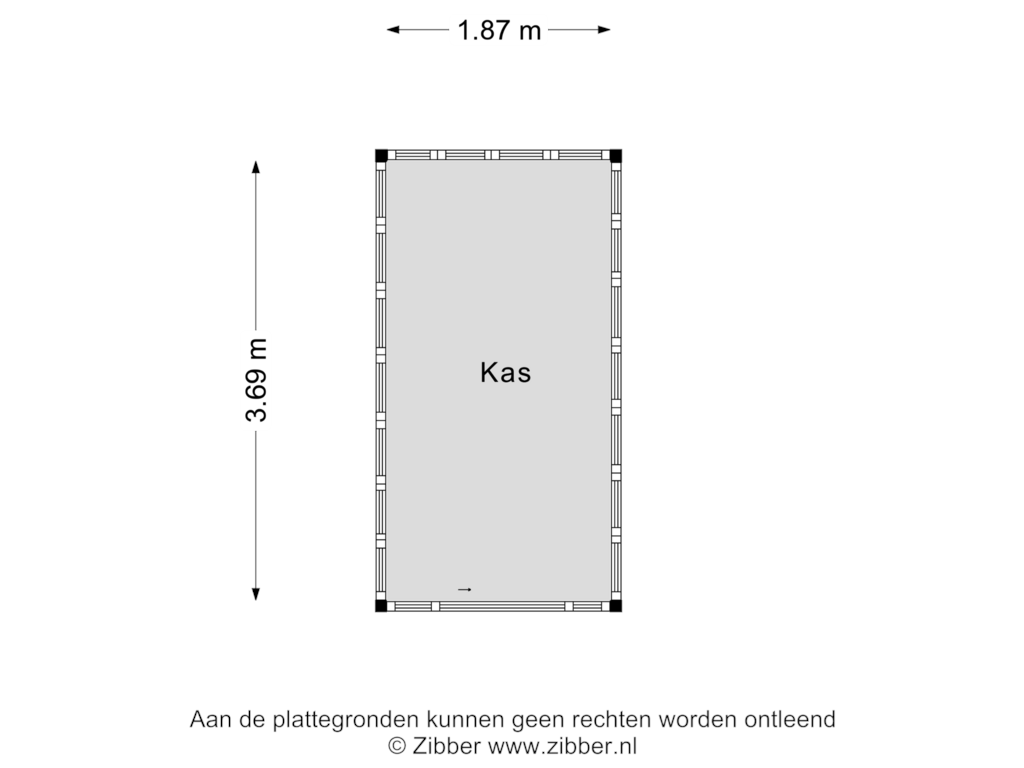 Bekijk plattegrond van Kas van Rijksweg 11-B