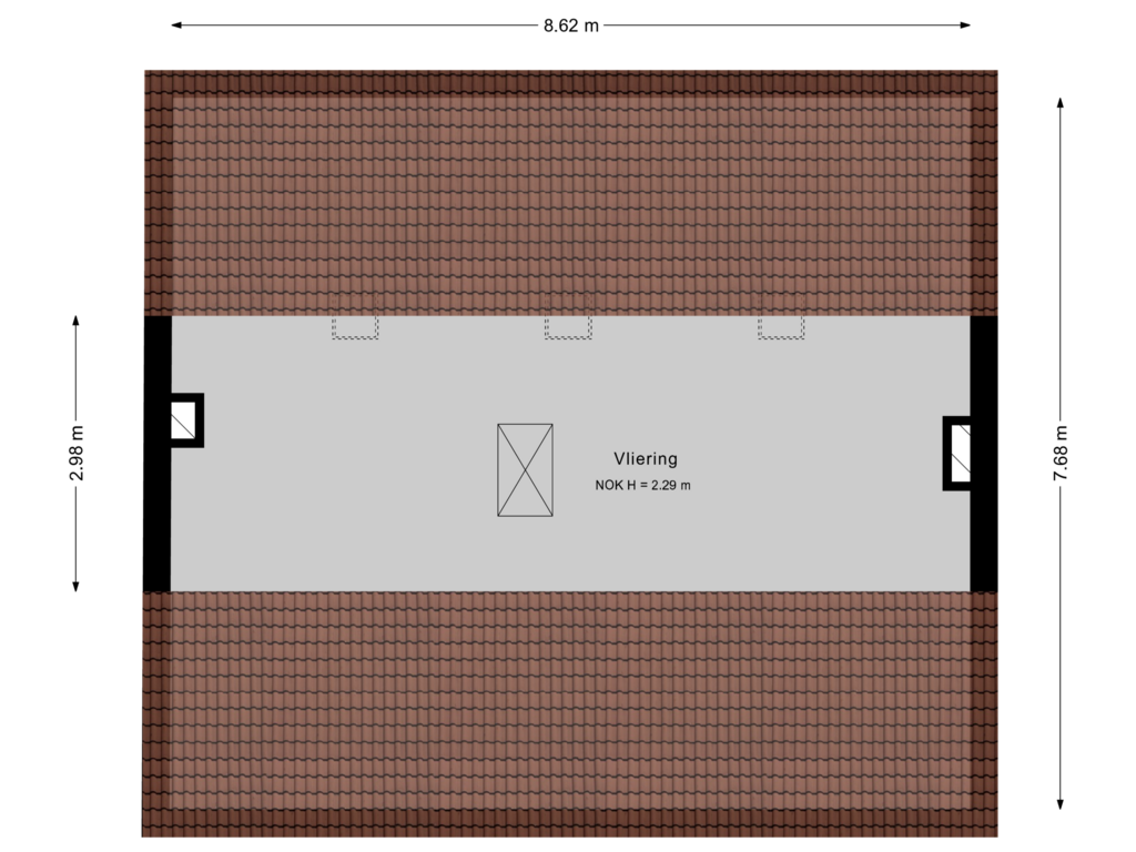 View floorplan of Vliering of Achthoven-West 21