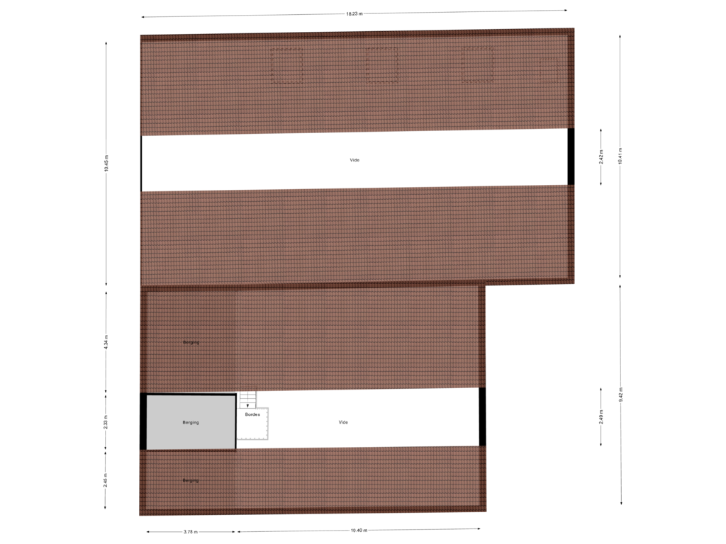 View floorplan of Vliering Werkplaats of Achthoven-West 21