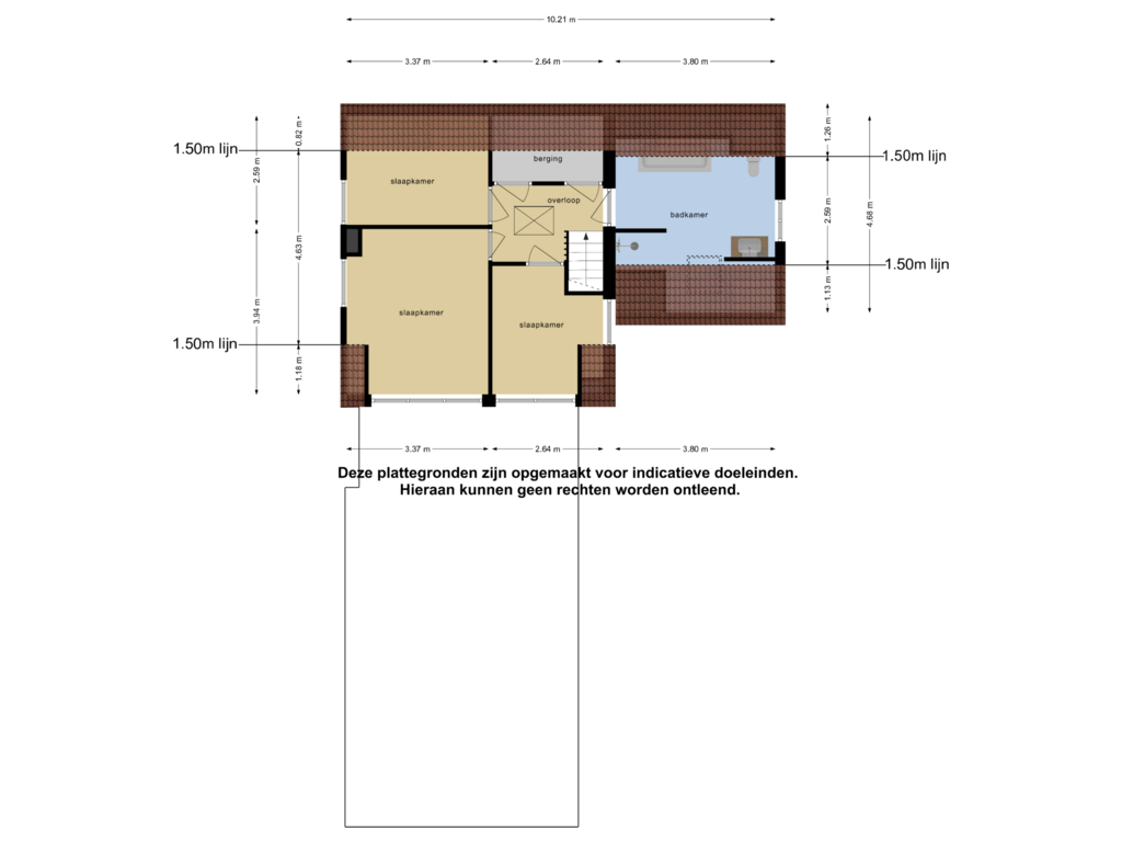 Bekijk plattegrond van Eerste Verdieping van Bosch 9