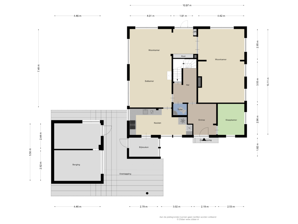 Bekijk plattegrond van Begane grond van Liezenweg 2