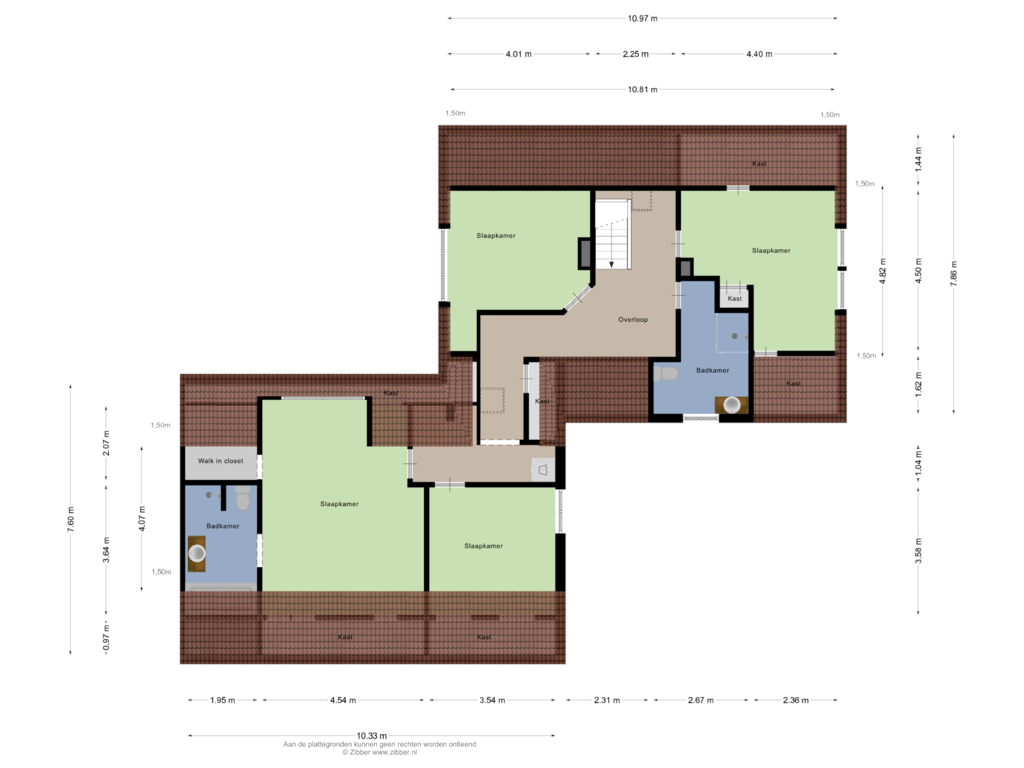 Bekijk plattegrond van Eerste verdieping van Liezenweg 2