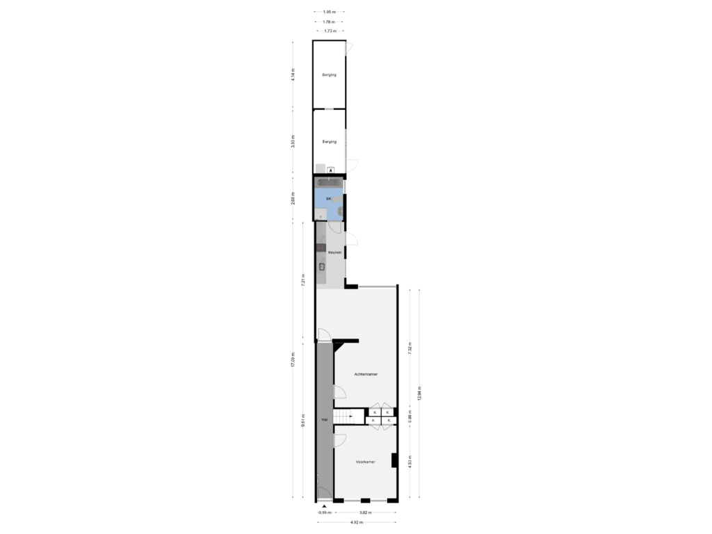 View floorplan of Begane Grond of Teijchinélaan 10