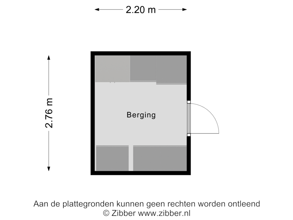 Bekijk plattegrond van Berging van Pastoorsdijk 36