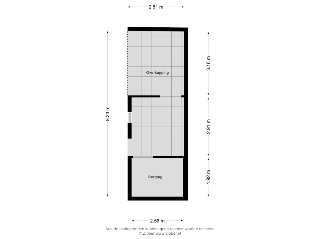 Bekijk plattegrond van Berging van Benedendijk 110