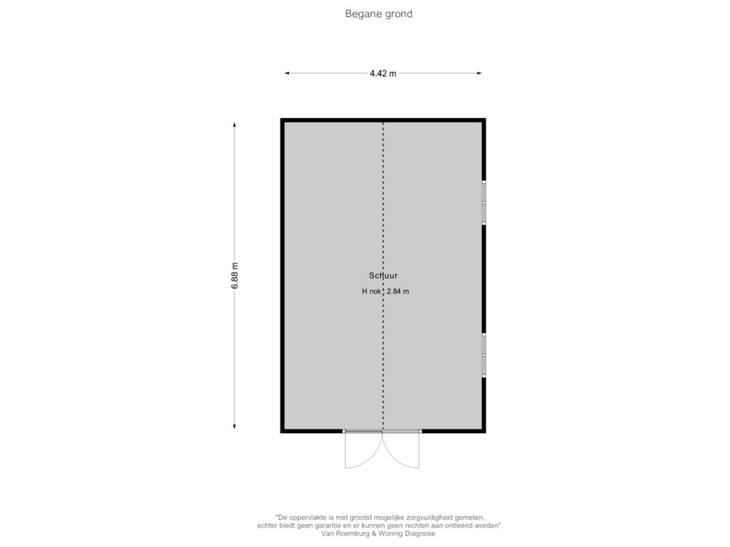 Bekijk plattegrond van Schuur 2 van Dr L E van Hoornlaan 22