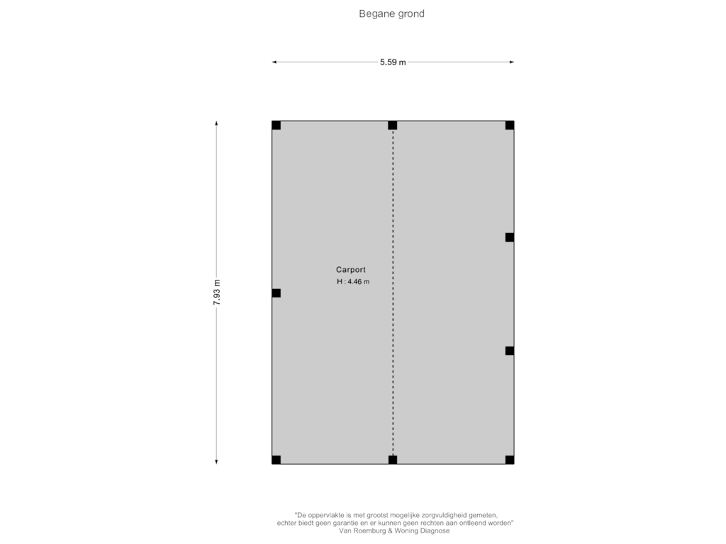 Bekijk plattegrond van Carport van Dr L E van Hoornlaan 22