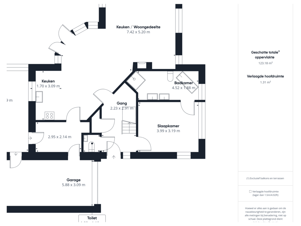 Bekijk plattegrond van Begane grond van Groenoord 16