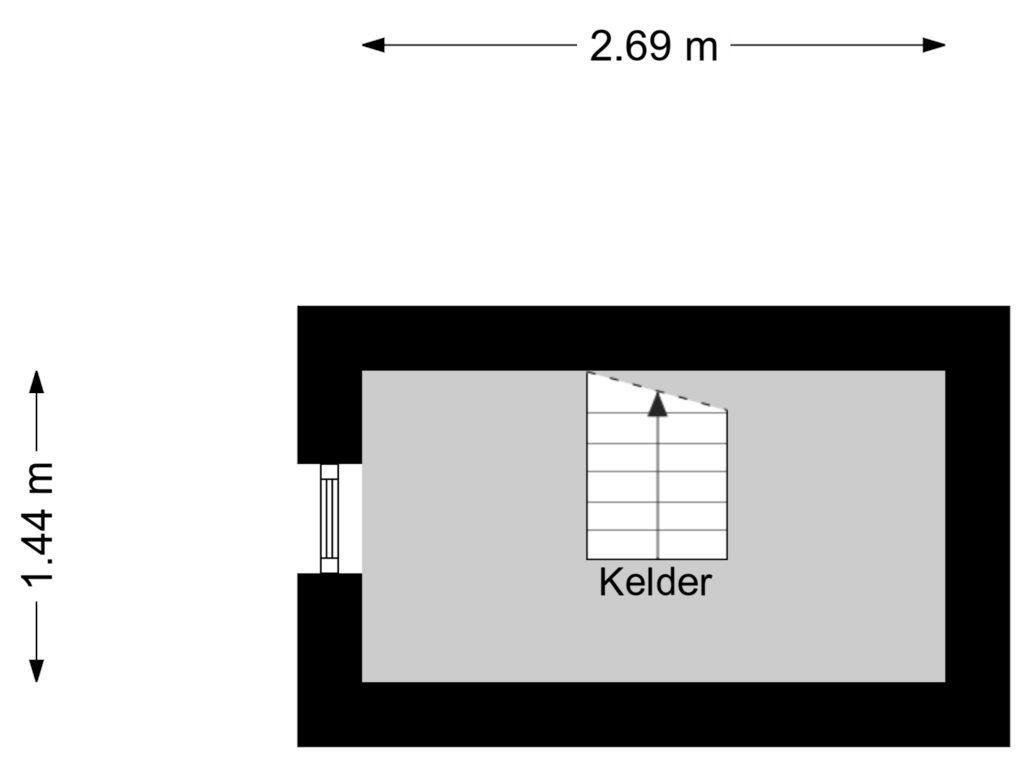 Bekijk plattegrond van Kelder van Egmonderstraatweg 5