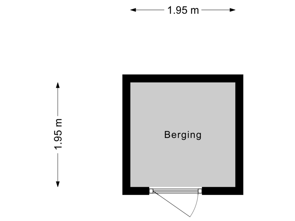 Bekijk plattegrond van Berging 2 van Egmonderstraatweg 5