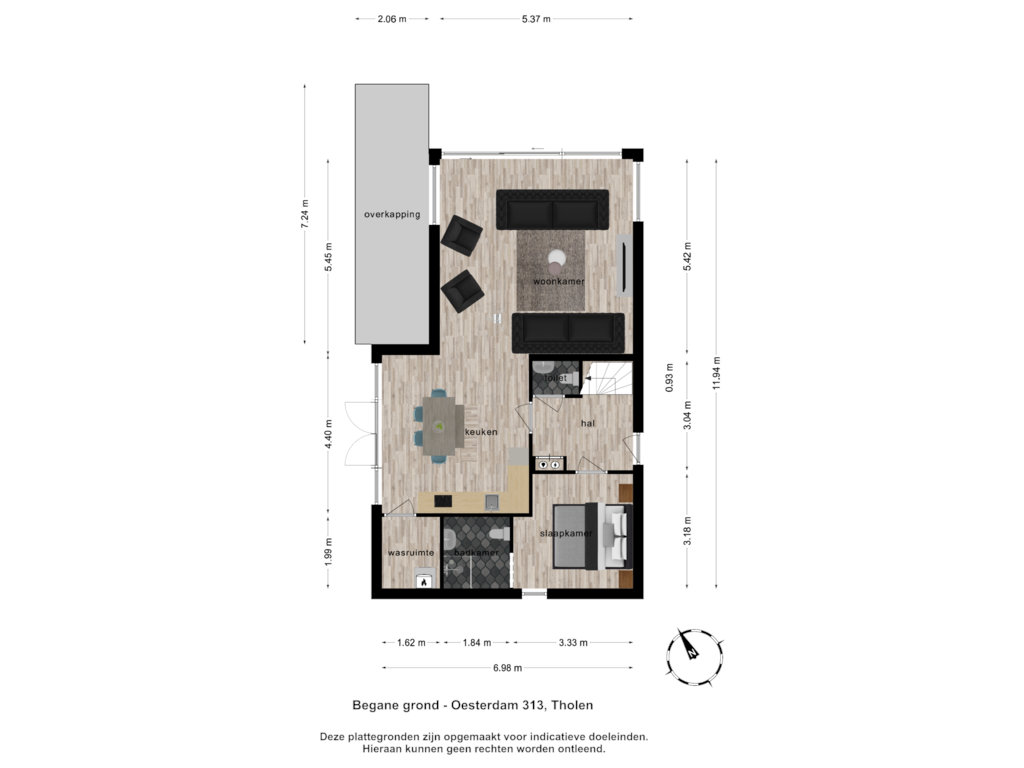 View floorplan of Begane grond of Oesterdam 313