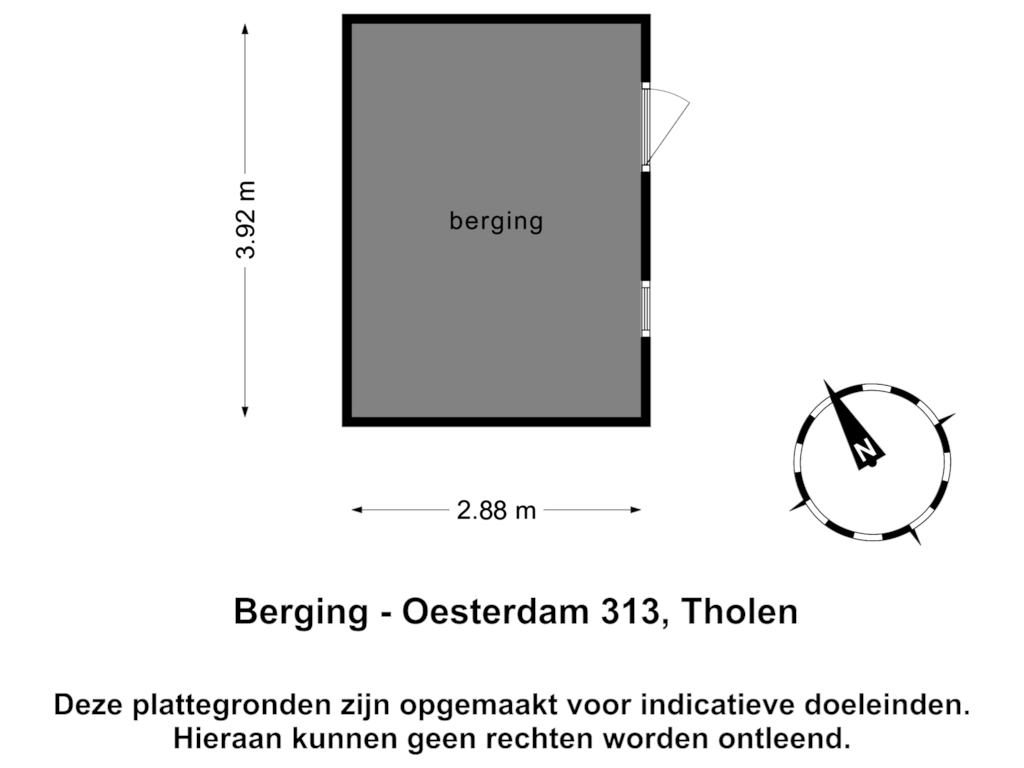 View floorplan of Berging of Oesterdam 313