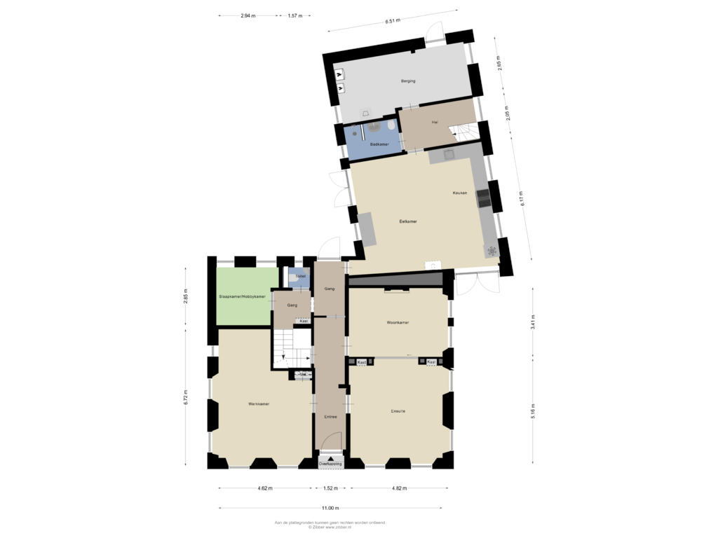 Bekijk plattegrond van Begane grond van Leeuwstraat 19