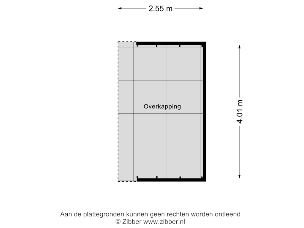 Bekijk plattegrond van Overkapping van Leeuwstraat 19