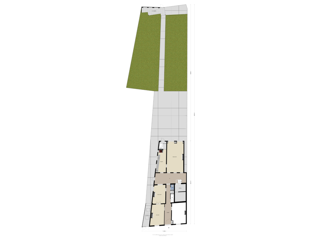 Bekijk plattegrond van Begane Grond-Tuin van Hooglandse Kerkgracht 23