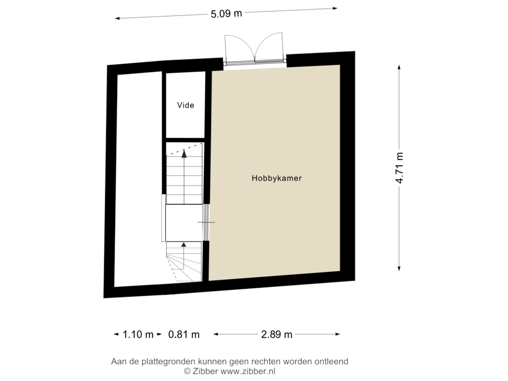 Bekijk plattegrond van Entresol van Hooglandse Kerkgracht 23