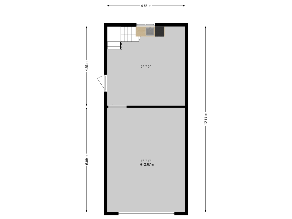 View floorplan of Garage of Schupperijweg 38