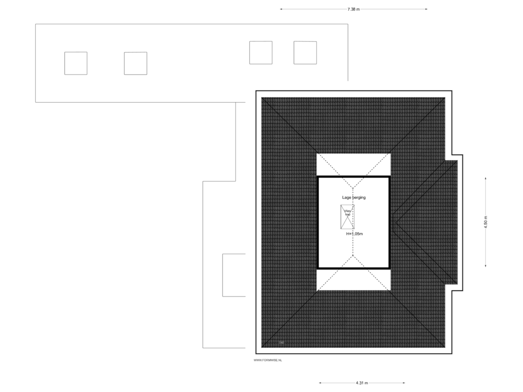 View floorplan of VLIERING of Pelikaanstraat 21