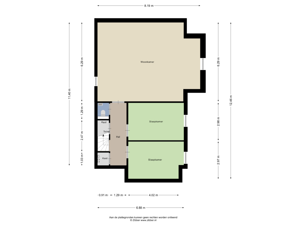 Bekijk plattegrond van Souterrain van De Wiek 13