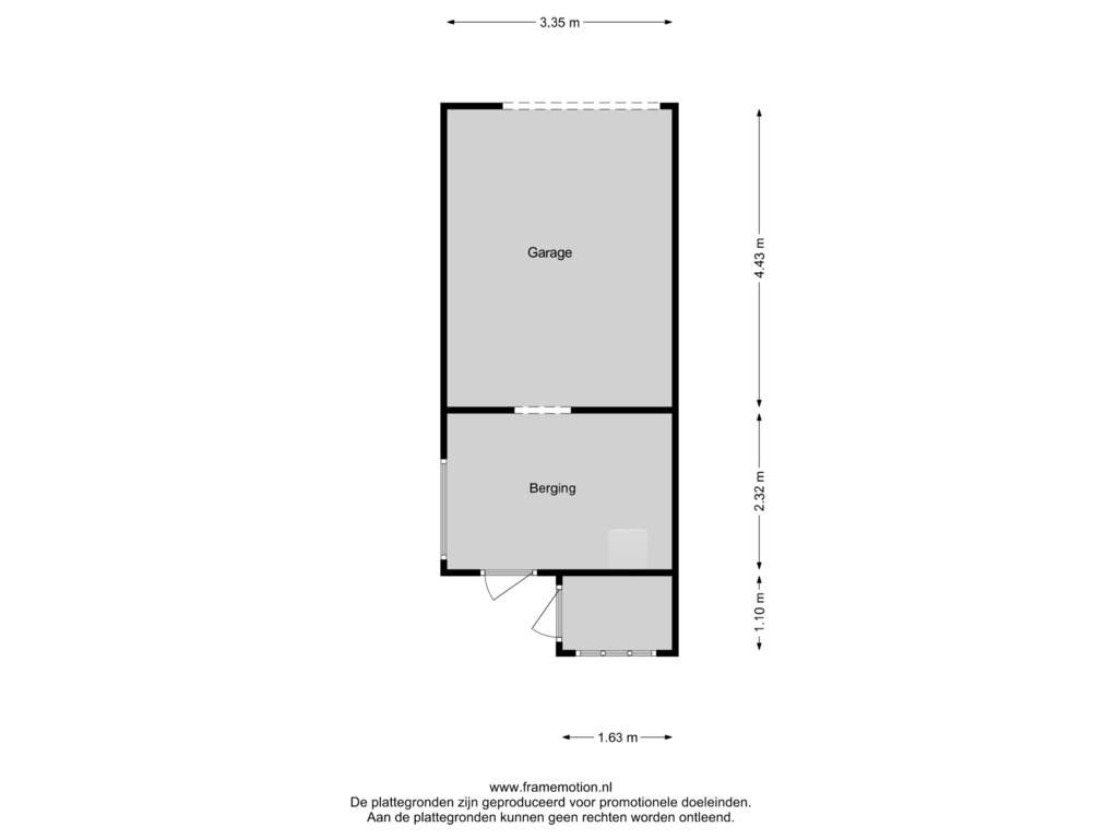 Bekijk plattegrond van Garage van Schaapsweg 14