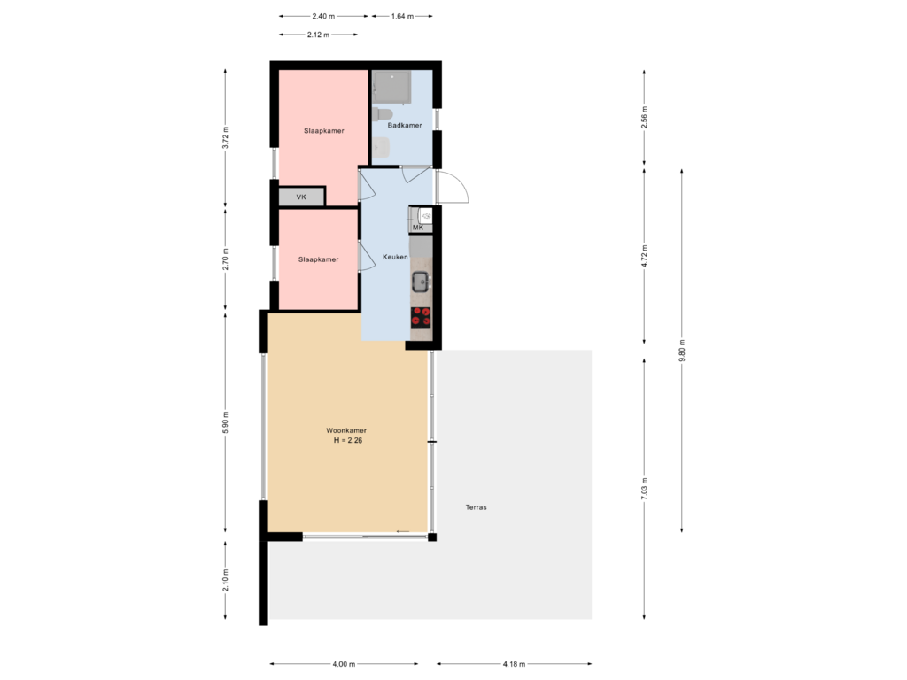 Bekijk plattegrond van chalet van Parkweg 2-V113