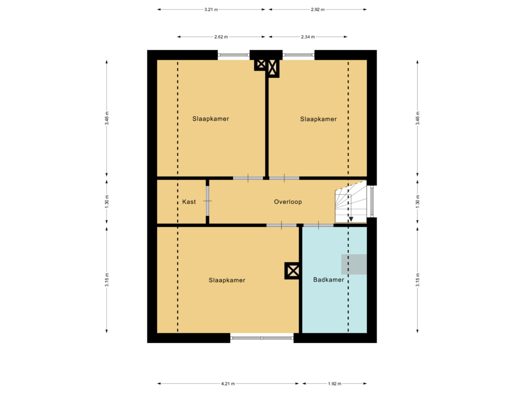 Bekijk plattegrond van Floor 1 van Nieuweweg 43