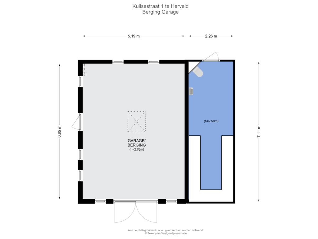 Bekijk plattegrond van Berging Garage van Kuilsestraat 1