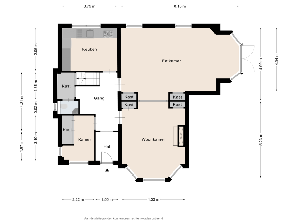 Bekijk plattegrond van Begane grond van Grintweg 26