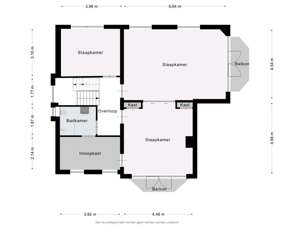 Bekijk plattegrond van Eerste verdieping van Grintweg 26