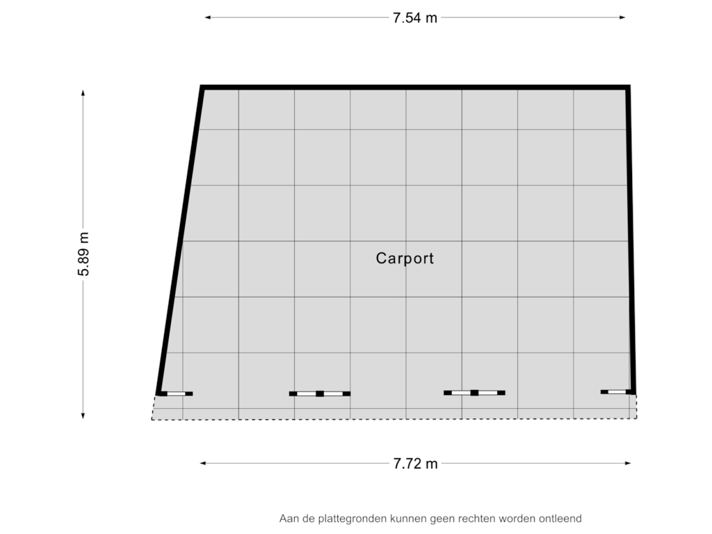 Bekijk plattegrond van Carport van Grintweg 26