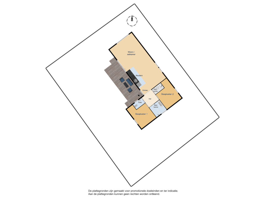 View floorplan of Perceel of Kievit 12-B549