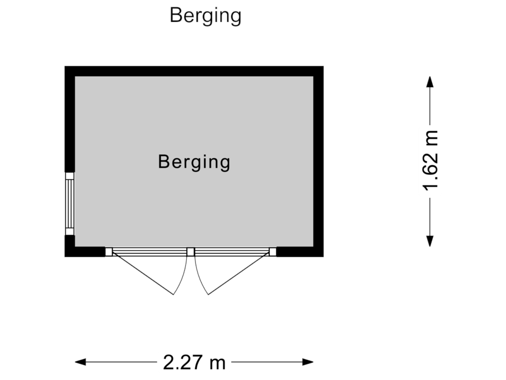 Bekijk plattegrond van Berging van Wilhelminaplein 8